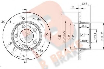 Тормозной диск R BRAKE купить