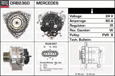 Генератор Remanufactured DELCO REMY (Heavy Duty) DELCO REMY купить