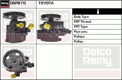 Гидравлический насос, рулевое управление Remanufactured REMY (Multiline) DELCO REMY