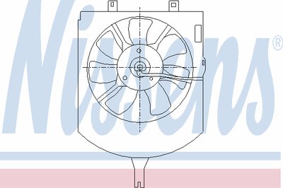 Вентилятор, конденсатор кондиционера NISSENS купить