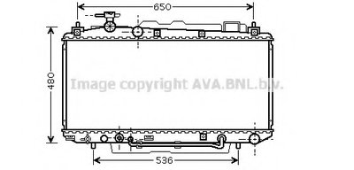 Радиатор, охлаждение двигателя AVA QUALITY COOLING купить