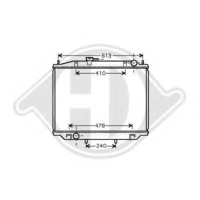 Радиатор, охлаждение двигателя DIEDERICHS купить