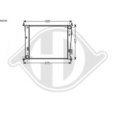 Радиатор, охлаждение двигателя DIEDERICHS купить