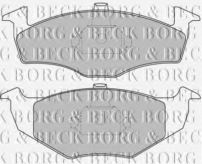 Комплект тормозных колодок, дисковый тормоз BORG & BECK