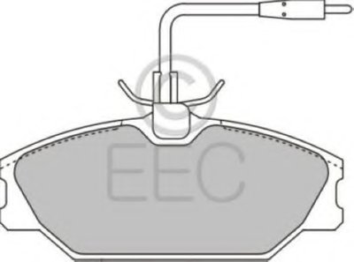 Комплект тормозных колодок, дисковый тормоз EEC