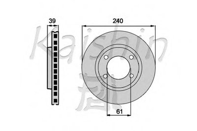 Тормозной диск KAISHIN купить
