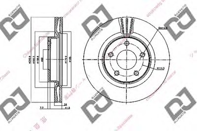 Тормозной диск DJ PARTS купить