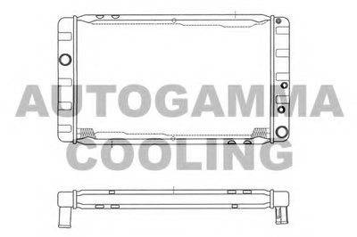 Радиатор, охлаждение двигателя AUTOGAMMA купить