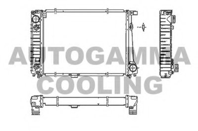 Радиатор, охлаждение двигателя AUTOGAMMA купить