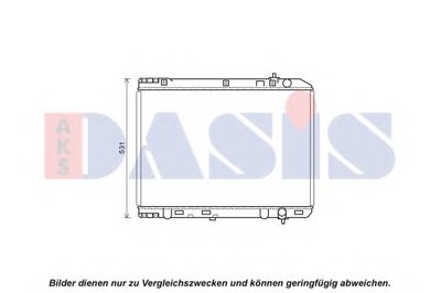 Радиатор, охлаждение двигателя AKS DASIS купить