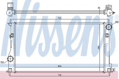 Радиатор, охлаждение двигателя NISSENS купить