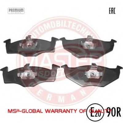 Комплект тормозных колодок, дисковый тормоз Anti-Noise MASTER-SPORT