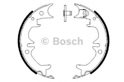 Комплект тормозных колодок, стояночная тормозная система BOSCH