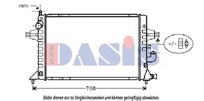 Радиатор, охлаждение двигателя AKS DASIS купить