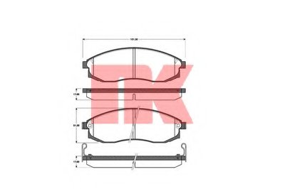 Комплект тормозных колодок, дисковый тормоз NK купить