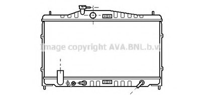 Радиатор, охлаждение двигателя AVA QUALITY COOLING купить