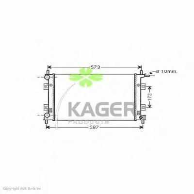 Радиатор, охлаждение двигателя KAGER купить