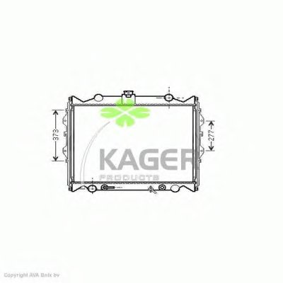 Радиатор, охлаждение двигателя KAGER купить