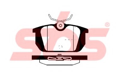 Комплект тормозных колодок, дисковый тормоз sbs