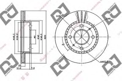 Тормозной диск DJ PARTS купить