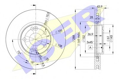 Тормозной диск ICER