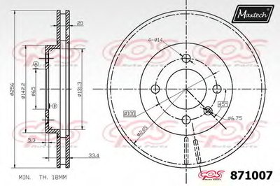 Тормозной диск R+ (Regular Plus) MAXTECH купить