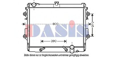 Радиатор, охлаждение двигателя AKS DASIS купить