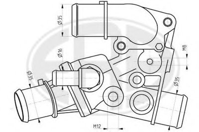 Термостат, охлаждающая жидкость ERA купить