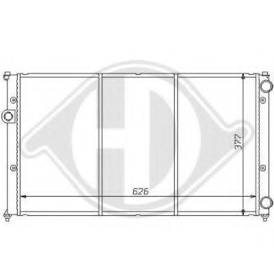 Радиатор, охлаждение двигателя DIEDERICHS купить