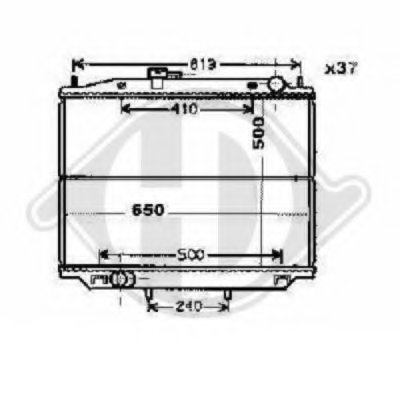 Радиатор, охлаждение двигателя DIEDERICHS купить