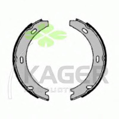 Комплект тормозных колодок, стояночная тормозная система KAGER