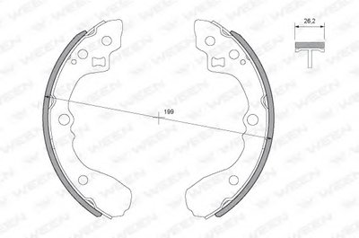 Комплект тормозных колодок WEEN купить