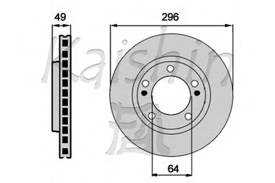 Тормозной диск KAISHIN купить