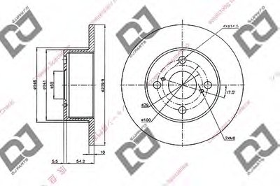 Тормозной диск DJ PARTS купить