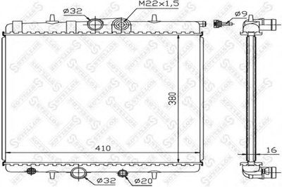 Радиатор, охлаждение двигателя STELLOX купить
