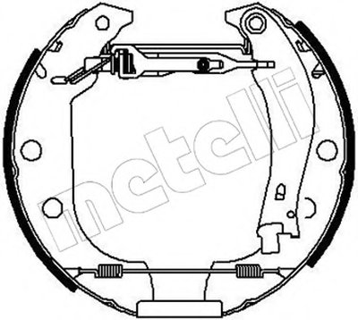 Комплект тормозных колодок Kit premounted METELLI купить