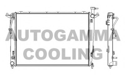 Радиатор, охлаждение двигателя AUTOGAMMA купить