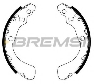 Комплект тормозных колодок BREMSI