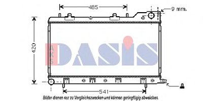 Радиатор, охлаждение двигателя AKS DASIS купить