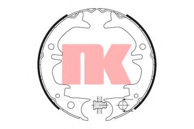 Комплект тормозных колодок, стояночная тормозная система NK