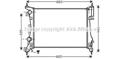 Радиатор, охлаждение двигателя AVA QUALITY COOLING купить