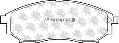 Комплект тормозных колодок, дисковый тормоз QH JP GROUP