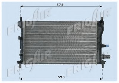 Радиатор, охлаждение двигателя FRIGAIR купить