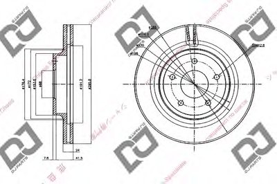 Тормозной диск DJ PARTS купить