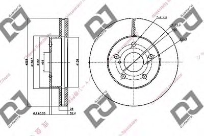 Тормозной диск DJ PARTS купить