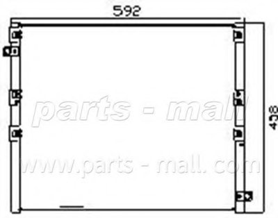 Конденсатор, кондиционер PARTS-MALL купить