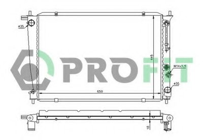 Радиатор, охлаждение двигателя PROFIT купить