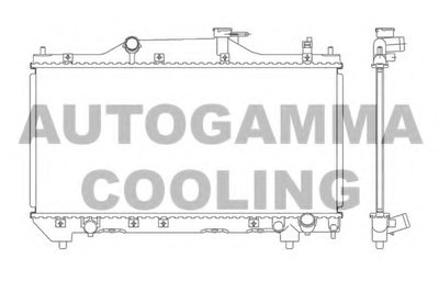 Радиатор, охлаждение двигателя AUTOGAMMA купить