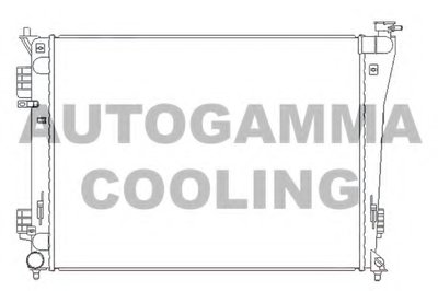 Радиатор, охлаждение двигателя AUTOGAMMA купить