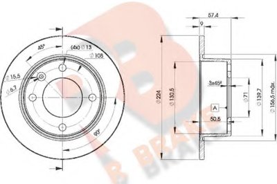 Тормозной диск R BRAKE купить